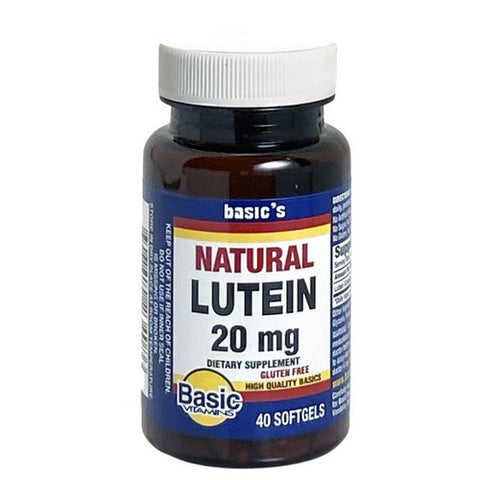 Basic Vitamins, Natural Lutein, 20 Mg, 40 Softgels