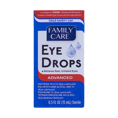 Eye Drops Advanced Formula 0.5 Oz by Family Care