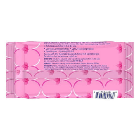 Vagistat, Vagisil Odor Block Daily Freshening Wipes, 20 Count