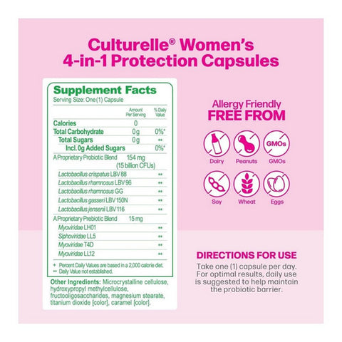 Culturelle, Probiotics Women's Healthy Balance, 30 Capsules