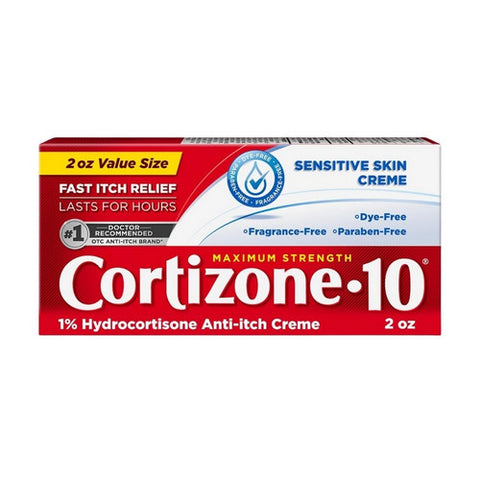Capzasin HP, Sensitive Skin 1% Hydrocortisone Anti Itch Creme Maximum Strength, 2 Oz