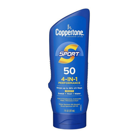 Sport 4-In-1 Performance Sunscreen Lotion Spf 50 7 Oz by Coppertone