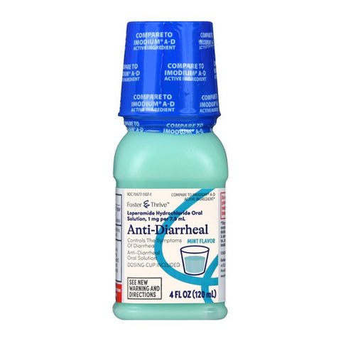 Foster And Thrive, Anti-Diarrheal Loperamide Hydrochloride Oral Solution, 4 Oz