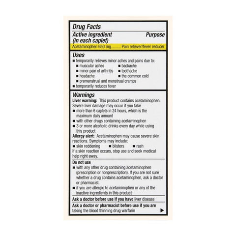 Foster And Thrive, 8 Hour Pain Relief, 650 Mg, 100 Caps