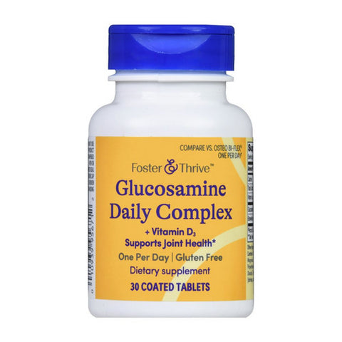 Foster And Thrive, Glucosamine Daily Complex + Vitamin D3 Coated, 30 Tabs Foster And Thrive