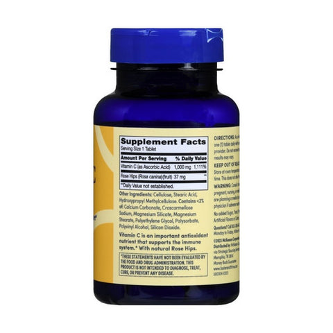 Foster And Thrive, Vitamin C With Rose Hips, 1000 Mg, 100 Tabs