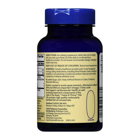 Foster And Thrive, Fish Oil, 1000 Mg, 60 Softgels