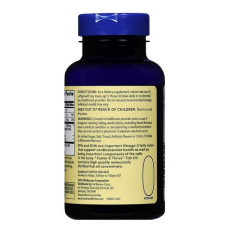 Foster And Thrive, Fish Oil, 1000 Mg, 100 Softgels