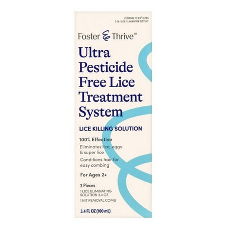 Foster And Thrive, Ultra Pesticide Free Lice Treatment System, 3.4 Oz
