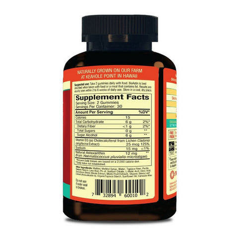 Nutrex Hawaii, Bioastin Astaxanthin Gummies, 12 Mg, 60 Count