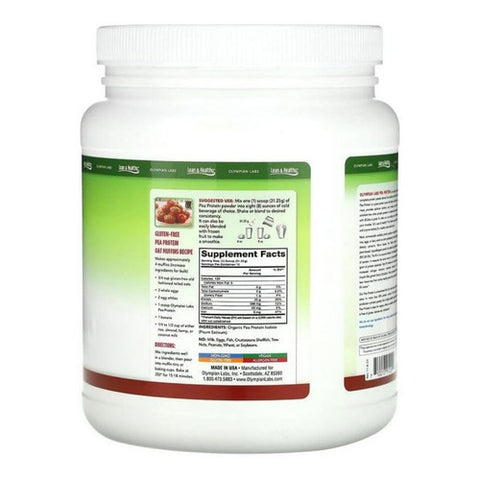 Olympian Labs, Lean And Healthy Pea Protein Unflavored, 600 Grams
