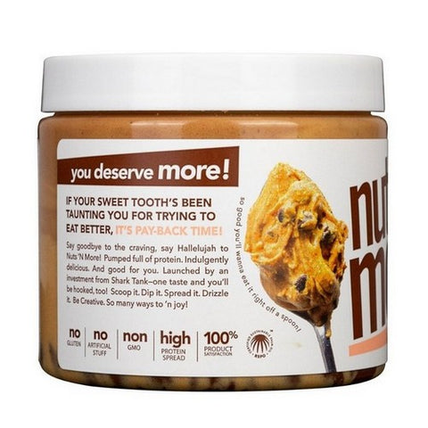 Nuts N More, Peanut Butter Spread Chocolate Chip Cookie Dough, 16 Oz (Case Of 6)