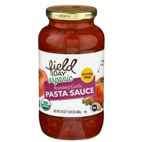Field Day, Organic Roasted Garlic Pasta Sauce, 24 Oz (Case Of 12)