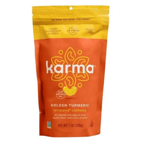 Karma Nuts, Cashews Golden Turmeric, 7 Oz (Case Of 6)