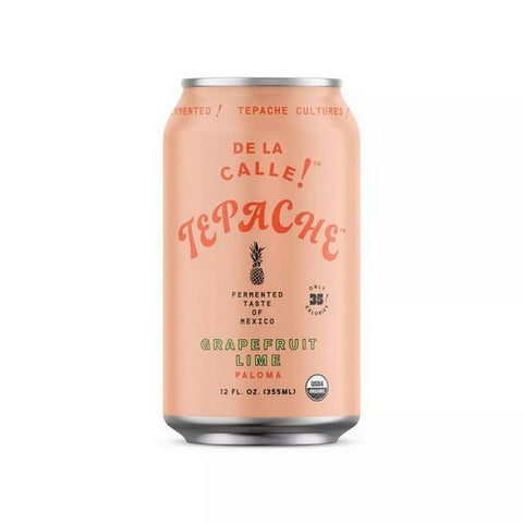 De La Calle, Fermented Beverage Tepache Grapefruit Lime, 12 Oz (Case Of 12)