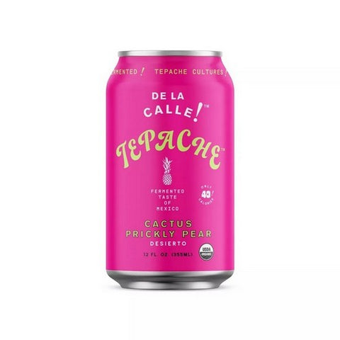 De La Calle, Fermented Beverage Tepache Cactus Prickly Pear, 12 Oz (Case Of 12)
