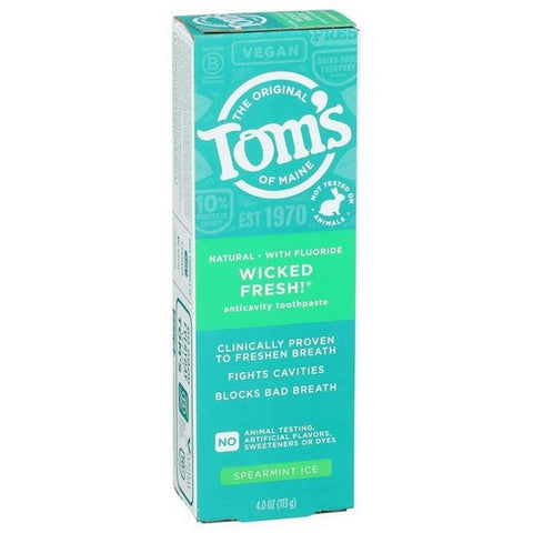 Tom's Of Maine, Wicked Fresh Natural Toothpaste, 4 Oz (Case Of 6)