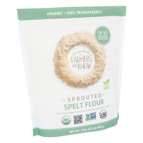 One Degree Organics, Organic Sprouted Spelt Flour, 32 Oz (Case Of 6)