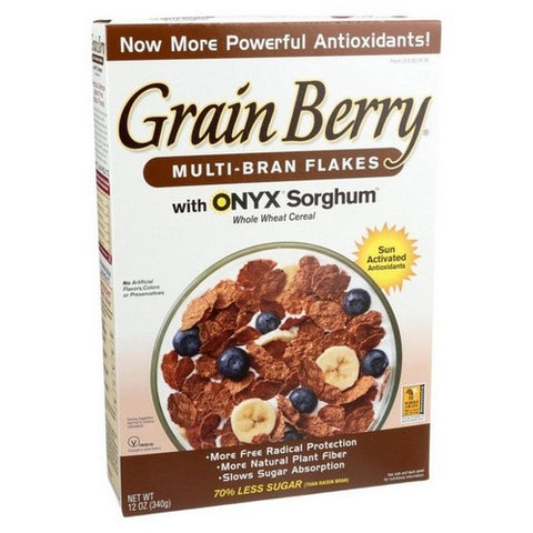 Grain Berry, Antioxidants Whole Cereal Bran Flakes, 12 Oz (Case Of 6)