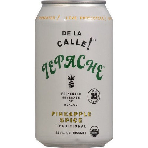 De La Calle, Fermented Beverage Tepache Pineapple Spice, 12 Oz (Case Of 12)