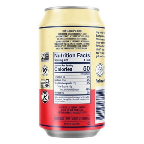 Health-Ade, Kombucha Pink Lady Apple Tea, 11.5 Oz X 4 Count (Case Of 6)