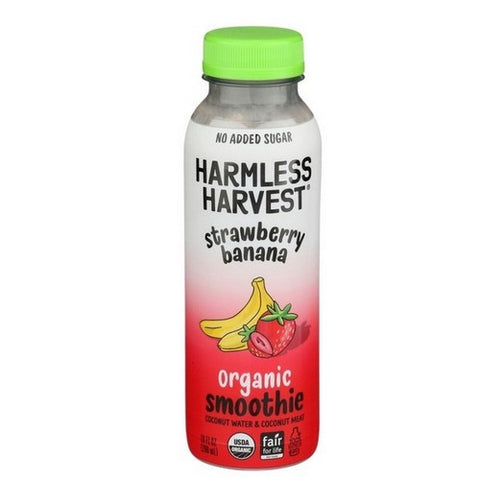 Harmless Harvest, Organic Strawberry Banana Coconut Smoothie, 10 Oz (Case Of 6)