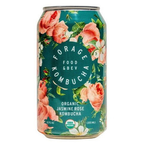 Forage Kombucha, Kombucha Jasmine Rose Organic, 12 Oz (Case Of 12)