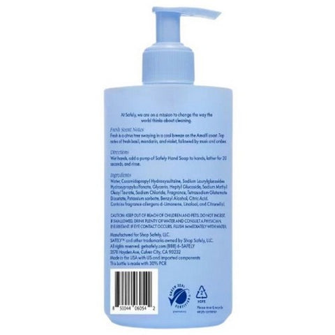 Safely, Liquid Fresh Hand Soap, 12 Oz (Case Of 6)