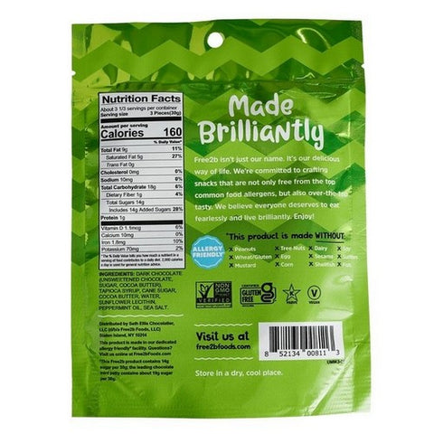 Free2B, Dark Chocolate Mint Mini, 3.5 Oz (Case Of 6)