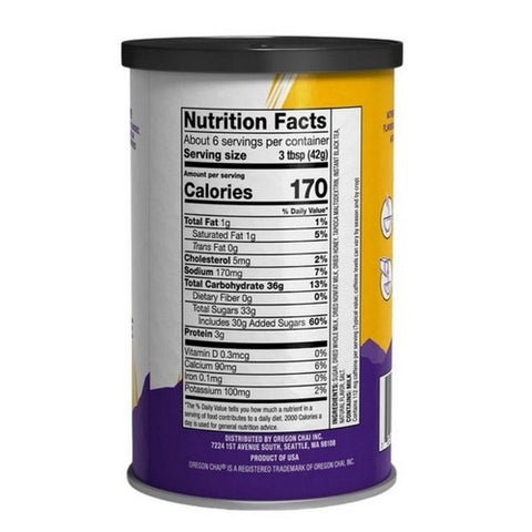 Oregon Chai, Chai Tea Latte Original Powdered Mix, 10 Oz (Case Of 6)