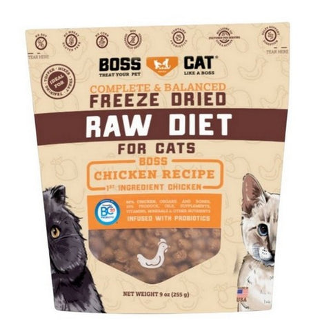 Boss Cat, Freeze Dried Raw Diet Chicken Nuggs, 9 Oz (Case Of 5)
