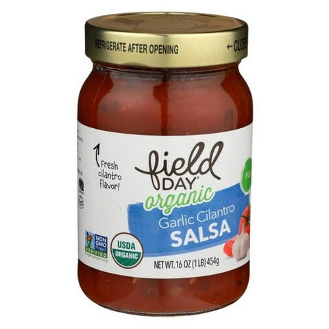 Field Day, Organic Mild Garlic Cilantro Salsa, 16 Oz (Case Of 12)
