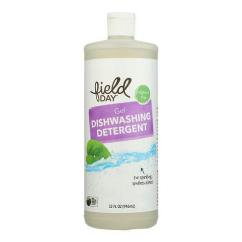 Dishwashing Detergent Gel Fragrance Free 32 Oz (Case Of 12) by Field Day