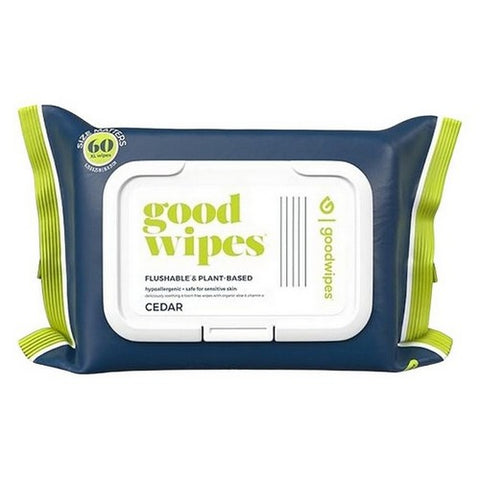 Goodwipes, Wipes Flushable Cedar, 60 Count (Case Of 6)