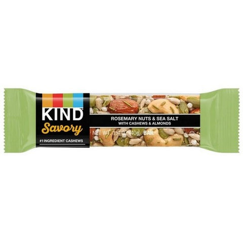 Kind, Savory Nut Bar Rosemary Nuts And Sea Salt, 1.4 Oz X 6 Count (Case Of 6)