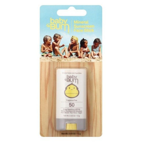 Baby Bum, Mineral Sunscreen Face Stick Spf 50, 0.45 Oz (Case Of 6)