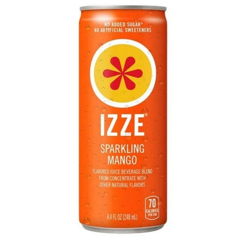 Izze, Sparkling Juice Mango, 8.4 Oz X 6 Count (Case Of 4)