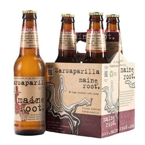 Maine Root, Sarsaparilla Soft Drink, 12 Oz X 4 Count (Case Of 6)