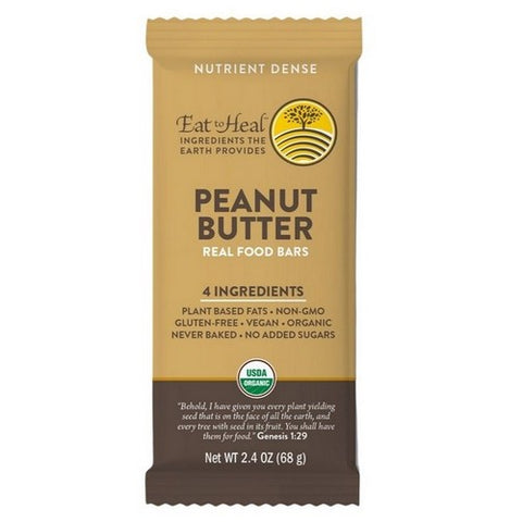 Eat To Heal, Peanut Butter Bar, 68 Grams (Case Of 10)