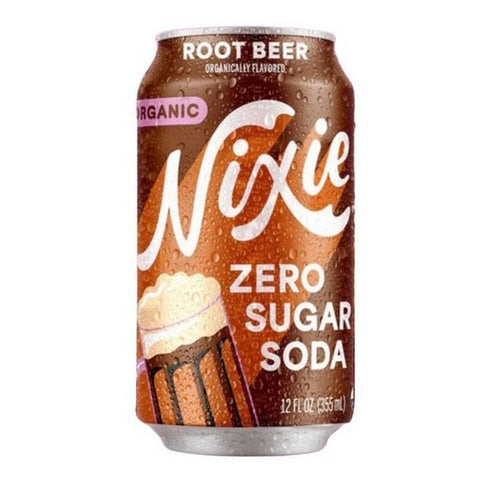 Nixie, Soda Root Beer Zero Sugar, 12 Oz (Case Of 12)