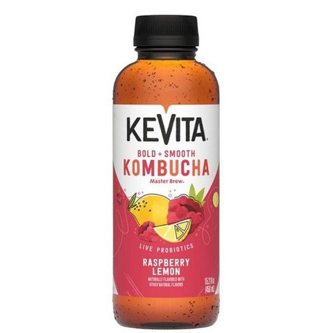 Kevita, Organic Master Brew Raspberry Lemon Kombucha, 15.2 Oz (Case Of 6)
