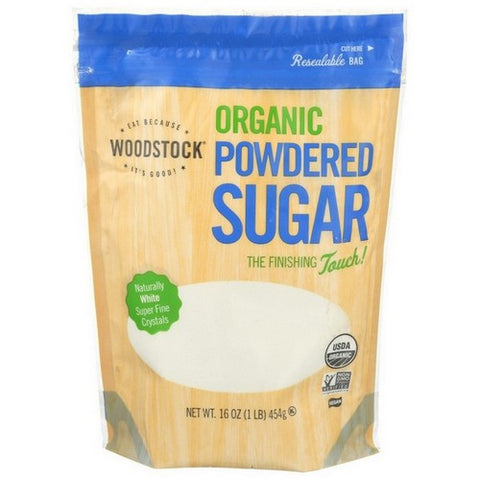 Woodstock, Organic Powdered Sugar, 16 Oz (Case Of 12)
