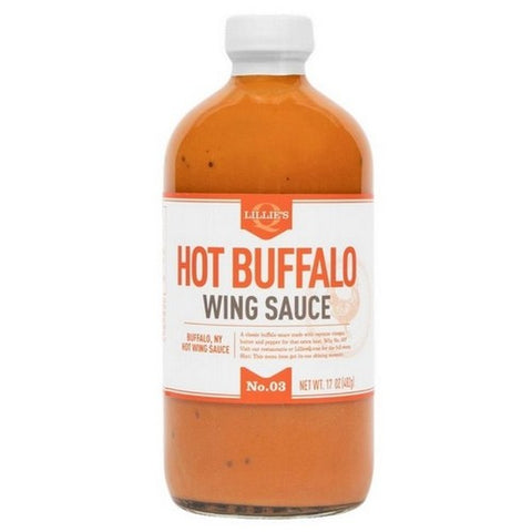 Lillies Q, Hot Buffalo Wing Sauce, 17 Oz (Case Of 6)