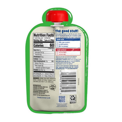 Earth's Best, Butternut Squash Pear, 3.5 Oz (Case Of 12)