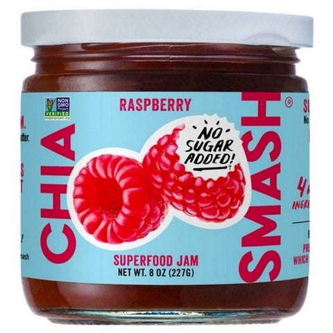 Chia Smash, Oswald Chia Smash Raspberry Jar, 8 Oz (Case Of 6)