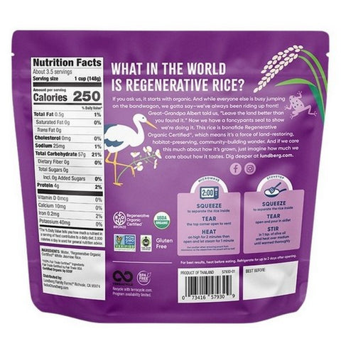 Lundberg, Value Size Organic Jasmine Rice, 17.3 Oz (Case Of 6)