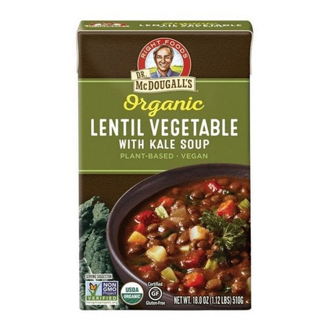 Dr. Mcdougall's, Organic Lentil Vegetable Soup, 18 Oz (Case Of 6)