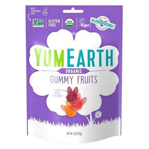 YumEarth, Gummy Fruits Organic Assorted, 4 Oz (Case Of 6)
