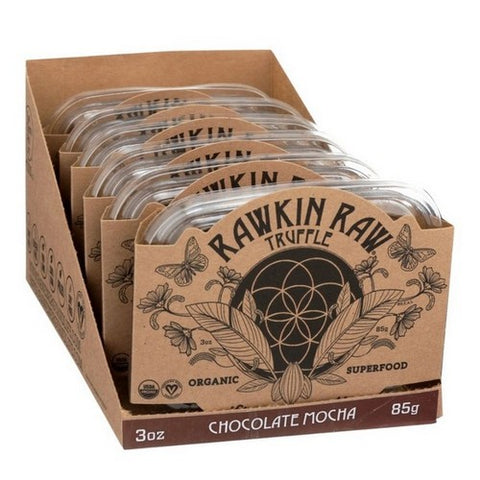 Rawkin Raw, Organic Truffle Chocolate Mocha, 3 Oz (Case Of 6)