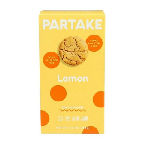 Partake Foods, Soft Lemon Cookies Box, 5.5 Oz (Case Of 6)